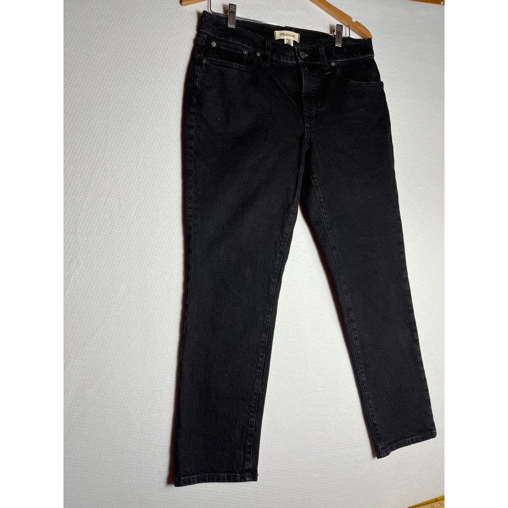 Madewell Mid-Rise Perfect Vintage Jean Women 29 Black Denim Classic Preppy Chic